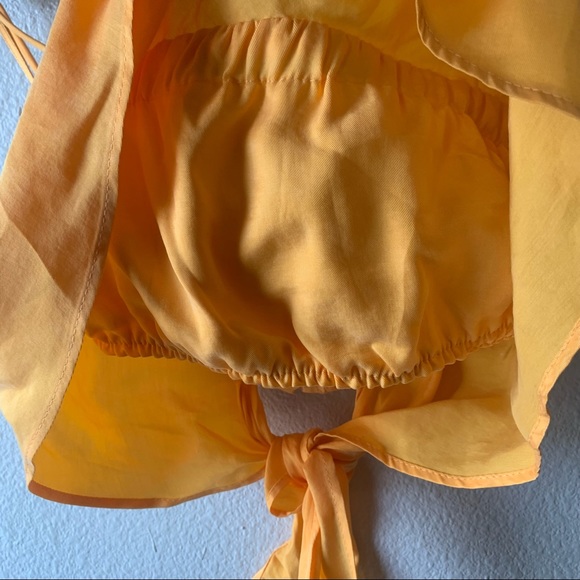 ❌SOLD❌Zara Orange Handkerchief Top Size Small - Picture 10 of 16